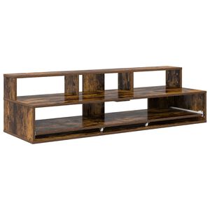 vidaXL Stuudio laud Suitsutatud tamm 152 x 42,5 x 36 cm Tehispuit