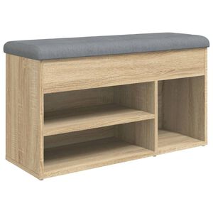 vidaXL jalatsipink, Sonoma tamm, 82 x 32 x 45,5 cm, tehispuit