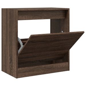 vidaXL jalatsikapp, pruun tamm, 60 x 34 x 63,5 cm, tehispuit