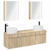 vidaXL Vannitoa kapikomplekt 5 pcs Sonoma tamm 53 x 15,5 x 70 cm