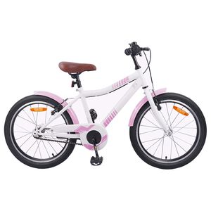 vidaXL Laste Bike 18 Tolli 5-7 aastastele Hele roosa