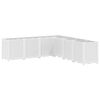 vidaXL aia taimekast, valge, 160 x 160 x 53 cm, PP