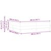 vidaXL Voodi raam madratsiga Cappuccino 200 x 200 cm kangas