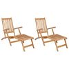 vidaXL Kokkupandav Dekk Tool 2 pcs Naturaalne Tugev teakpuit