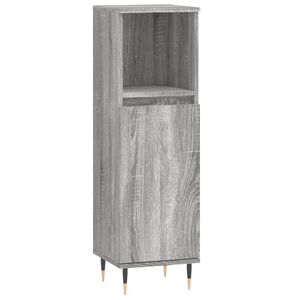 vidaXL vannitoakapp, hall Sonoma tamm, 30 x 30 x 100 cm, tehispuit