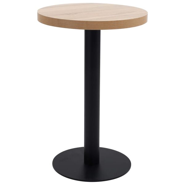 vidaXL bistroolaud, helepruun, 50 cm, MDF