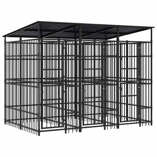 vidaXL koeraaedik katusega, teras, 5,53 m&sup2;