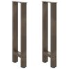 vidaXL konsoollaua jalad, naturaalne teras, 2 tk, 38 x (72&ndash;73) cm, teras