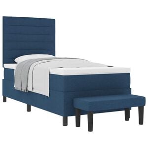 vidaXL Karbi vedrumadrats peaga Sinine 90 x 190 cm kangas
