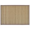 Bambusest lauamatid 6 tk, 30 x 45 cm, pruun
