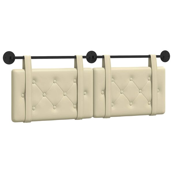 vidaXL Rippuv Peatoe cream 150 x 55 x 5 cm Kunstnahk