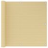 vidaXL rõdusirm, beež, 90 x 300 cm, HDPE