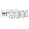 vidaXL Aia s&ouml;&ouml;gilaudade komplekt 9 pcs Helehall Pol&uuml;prop&uuml;leen