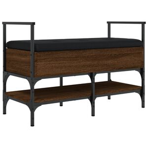 vidaXL jalatsipink, pruun tamm, 85,5 x 42 x 57,5 cm, tehispuit