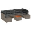 vidaXL Aia Diivanikomplekt padjaga 8 pcs Hall pol&uuml;rotang