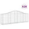 vidaXL kaarekujulised gabioonkorvid 20 tk, 200x30x60/80 cm, raud