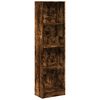 vidaXL raamaturiiul, suitsutatud tamm, 40x24x143 cm, tehispuit