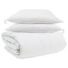 vidaXL Teki komplekt padjaga 3 pcs Valge Down Feather