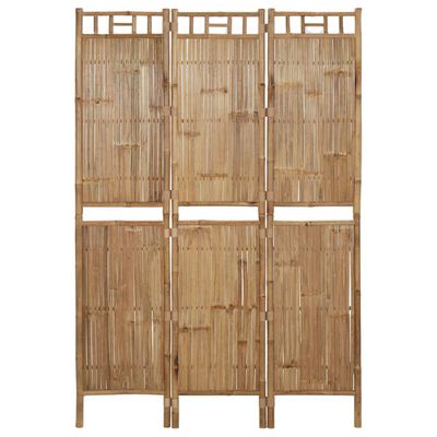 vidaXL 3 paneeliga ruumijagaja, bambus, 120 x 180 cm