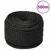 vidaXL t&ouml;&ouml;k&ouml;is, must, 10 mm, 500 m, pol&uuml;prop&uuml;leen