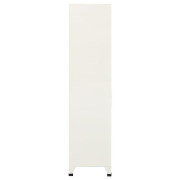 vidaXL lukustatav hoiukapp, hall ja sinine, 90 x 45 x 180 cm, teras