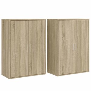 vidaXL puhvetkapid 2 tk, Sonoma tamm, 60 x 31 x 84 cm, tehispuit