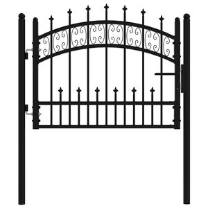 vidaXL aiav&auml;rav KAMPEN odaotsaga, must, 103 x 75 cm, teras
