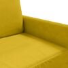 vidaXL 2-kohaline diivan, kollane, 140 cm, samet