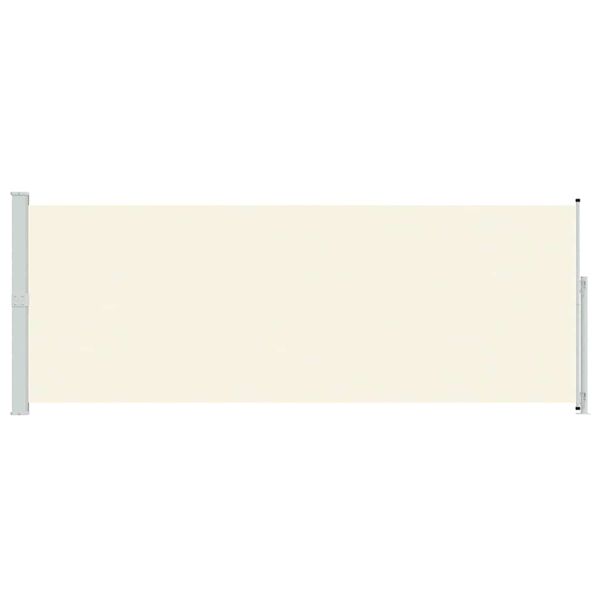 vidaXL lahtit&otilde;mmatav terrassi k&uuml;lgsein, 180 x 500 cm, kreemjas