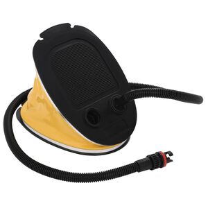 vidaXL jalgpump, 26 x 18 cm, PP ja PE, hall ja kollane