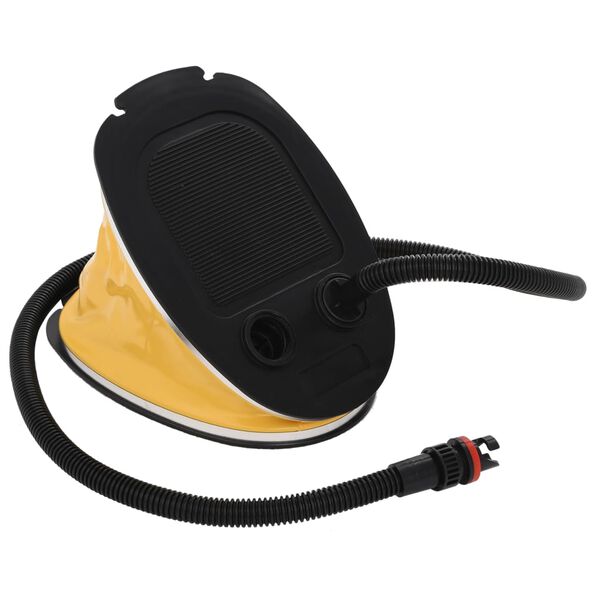 vidaXL jalgpump, 26 x 18 cm, PP ja PE, hall ja kollane