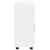 vidaXL K&otilde;ide riiuliga FLORIN Valge 88,5 x 30,5 x 73 cm Tehispuit