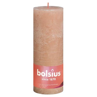 Bolsius sammasküünlad Shine 4 tk 190 x 68 mm roosa