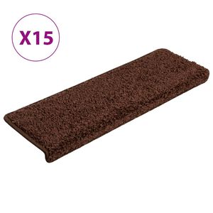vidaXL trepimatid 15 tk 65 x 21 x 4 cm pruunid ristk&uuml;likukujulised servad