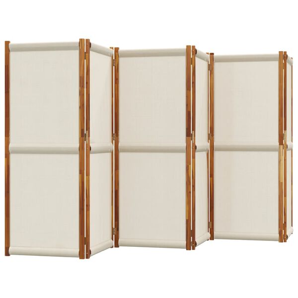 vidaXL 6 paneeliga sirm, helehall, 420x180 cm