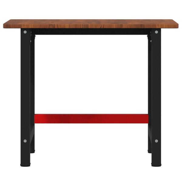 vidaXL töölaud, tumepruun, 100x60x81,5 cm tammepuit ristkülikukujuline