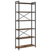 vidaXL Raamatukapp 80 x 30 x 189,5 cm Tehispuit Suitsetatud tamm
