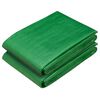 vidaXL Kattekangas aukudega 2 tk Roheline 1,5 x 20 m 260 gsm PE