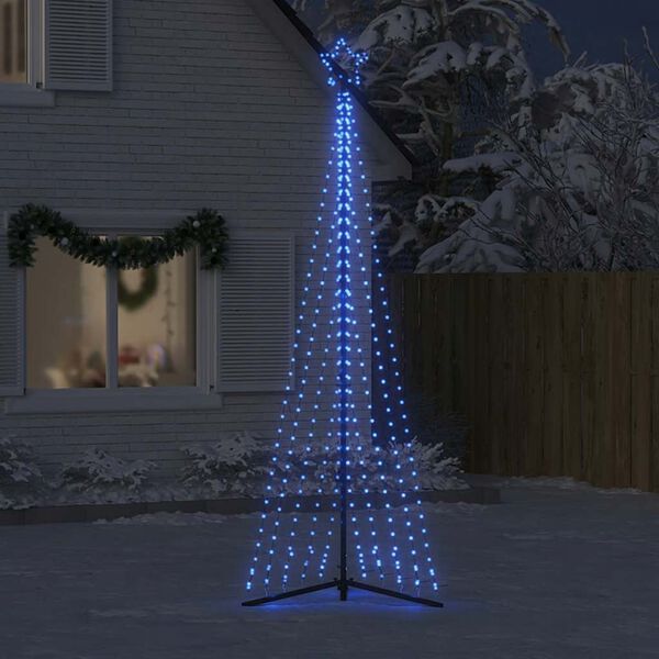 vidaXL LED j&otilde;ulupuu, 495 LEDi, sinine, 300,5 cm