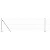 vidaXL Aiapost H&otilde;bedane 10 x 0,6 m (25 mm v&otilde;rk) Teras