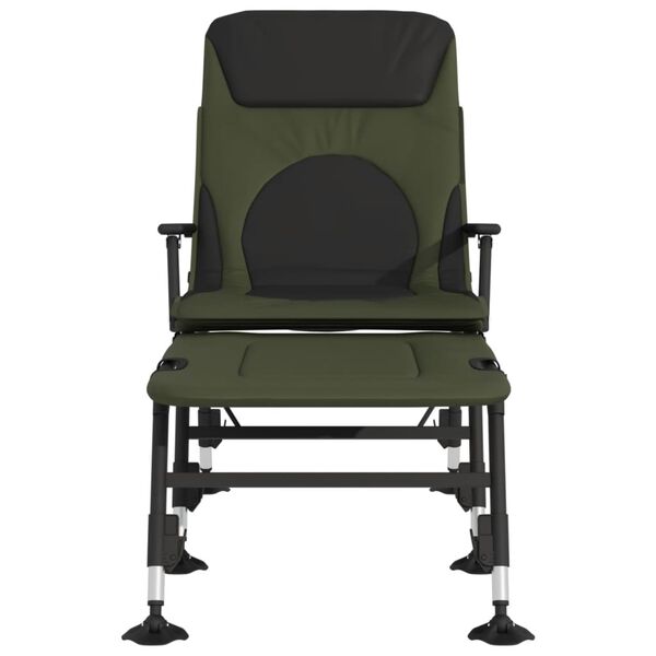 vidaXL kokkupandav kalastusvoodi-tool, reguleeritavad jalad, roheline
