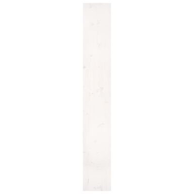 vidaXL raamaturiiul/ruumijagaja, valge, 80x30x199,5 cm, täismännipuit