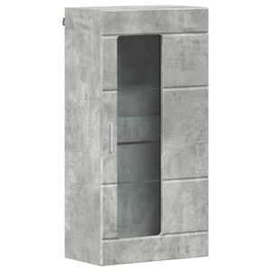 vidaXL Puidust kapp Betoonhall 50 x 29 x 100 cm Tehispuit