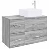vidaXL Vannitoa m&ouml;&ouml;bleset 2 pcs Hall Sonoma Tehispuit