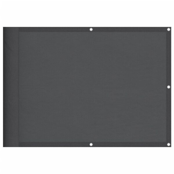 vidaXL rõdusirm, antratsiithall, 75 x 700 cm, 100% polüester oxford