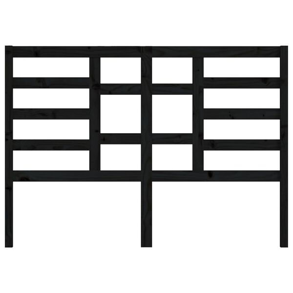 vidaXL voodipeats, must, 146x4x104 cm, m&auml;nnipuit