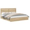 vidaXL Laos voodi sahtliga peaga Sonoma tamm 180 x 200 cm Tehispuit
