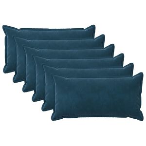 vidaXL Padi padjaga HOUTEN 6 tk Sinine Samet