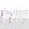 vidaXL Aiapost Hall 100 x 0,4 m (25 mm võrku) Terased ja PVC