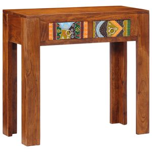 vidaXL konsoollaud 80x35x75 cm T&auml;ispuidust akaatsia